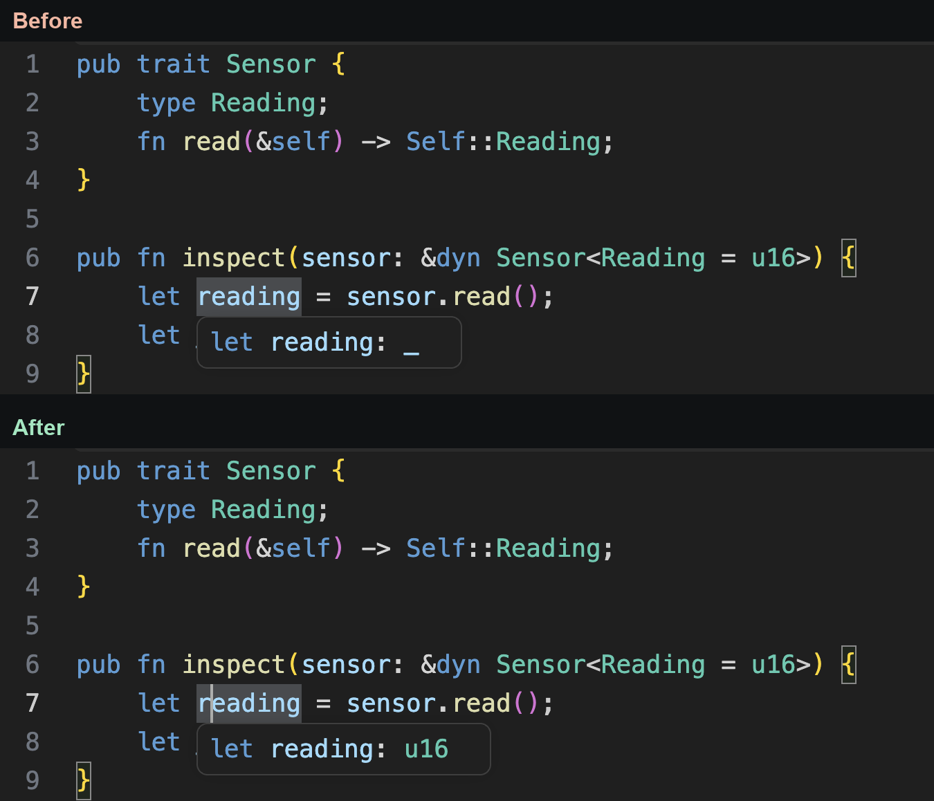 Analysis support for dyn Trait objects